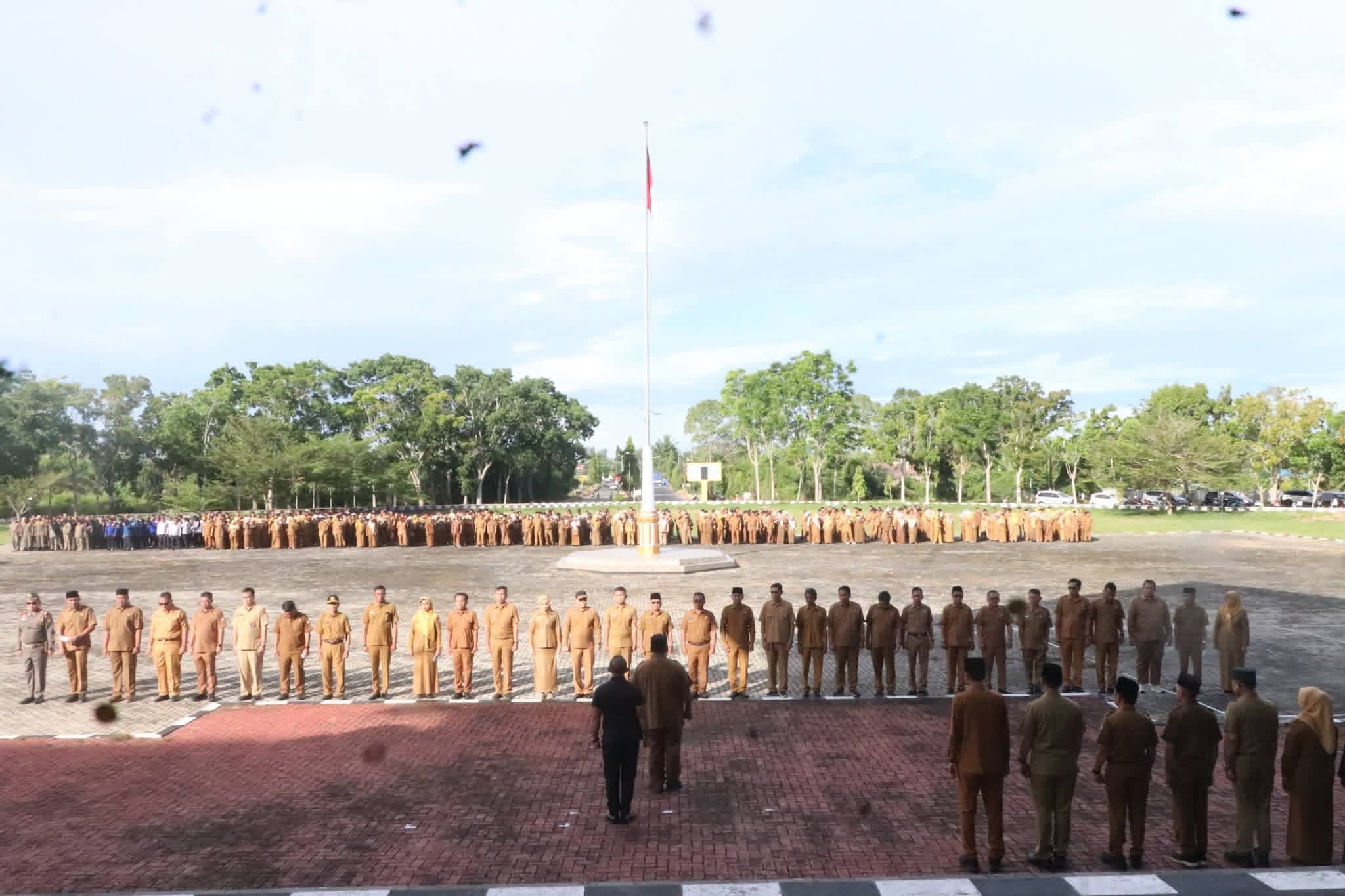 Apel Perdana Pasca Idulfitri 1447 H, Bupati Mukomuko Instruksikan ASN Percepat Pelayanan Publik