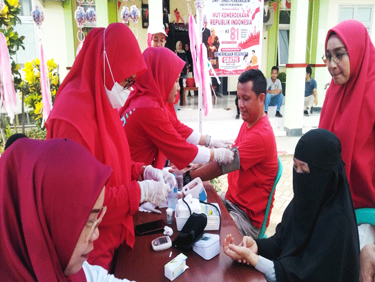 Meriahkan Kemerdekaan, Dinas Perkim Mukomuko Gelar Lomba dan Pemeriksaan Kesehatan Pegawai