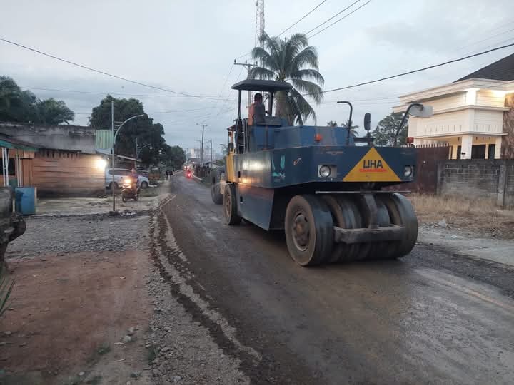 Progres Pembangunan Jalan Di Mukomuko Dari DBH Capai 58 Persen Dan DAU 50 Persen 