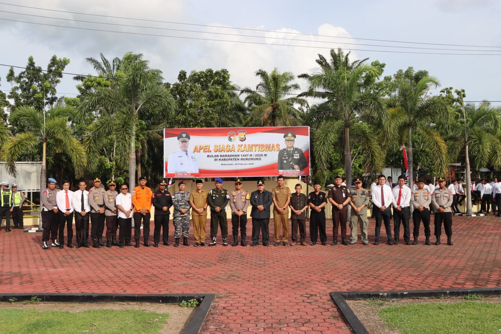 Bupati Mukomuko Pimpin Apel Siaga Kamtibmas Ramadhan 1447 Hijriyah 