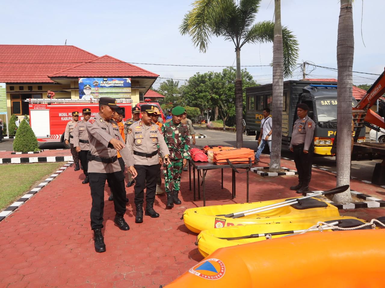 Polres dan Pemkab Mukomuko Gelar Apel Kesiapsiagaan Tanggap Darurat Bencana Hidrometeorologi