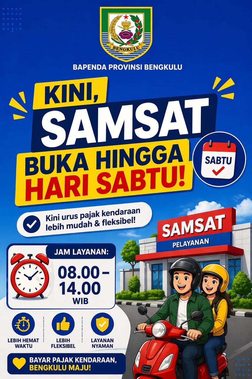 Tingkatkan Pelayanan Pembayaran Pajak Bermotor, Samsat Buka Pelayanan di Hari Sabtu 