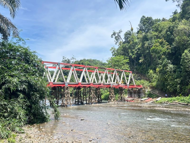Jembatan Lubuk Selandak Capai 90 Persen, Konektivitas Penarik-Teramang Jaya Segera Terwujud
