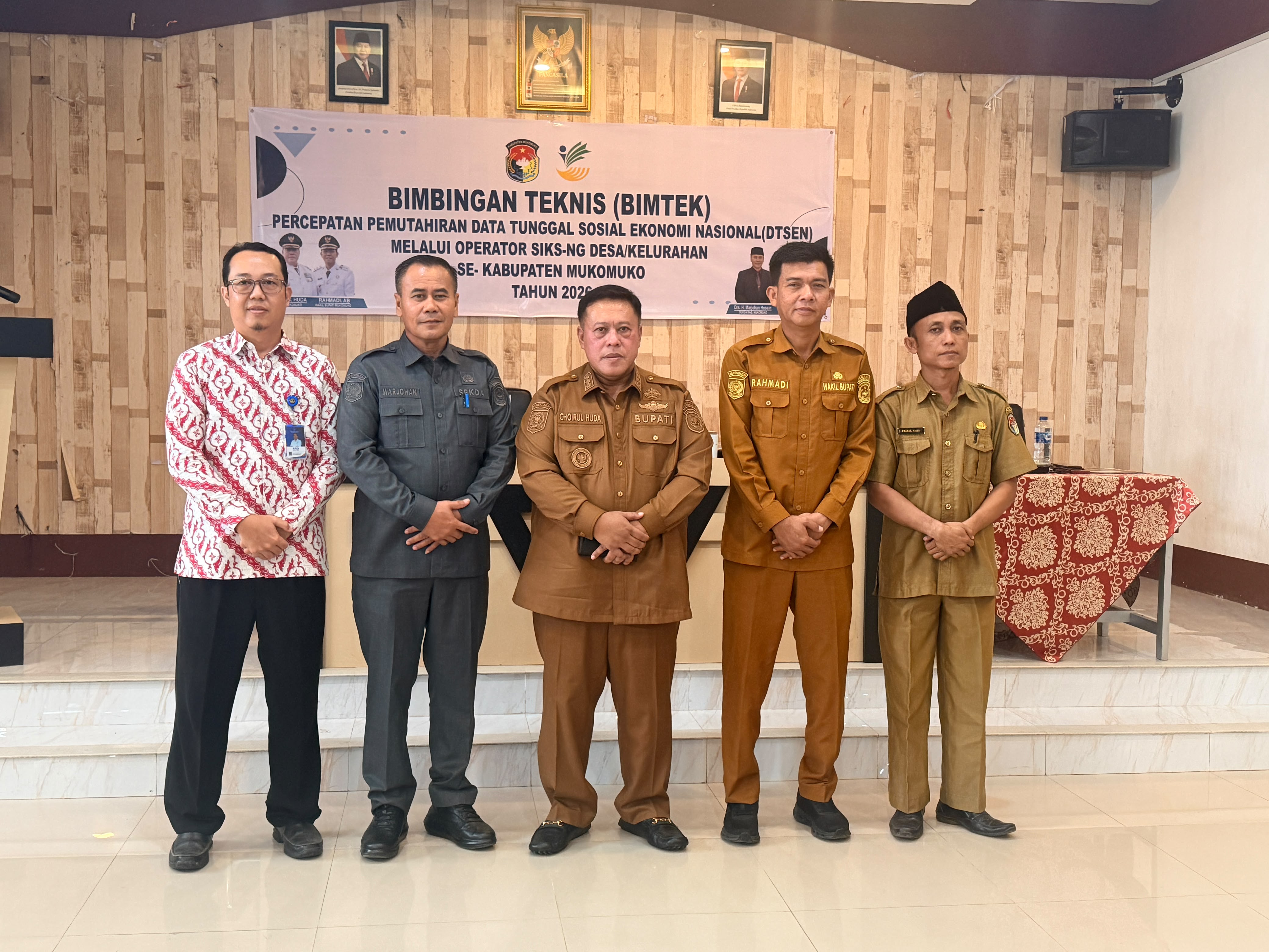 Pemkab Mukomuko Gelar Bimtek Pemutakhiran Data Tunggal Sosial Ekonomi Nasional